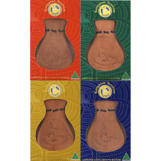 Boxed Kangaroo Leather Scrotums Samos